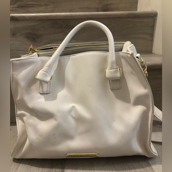 NWT Betsey Johnson Beige Floral Bow Satchel - Picture 2 of 5